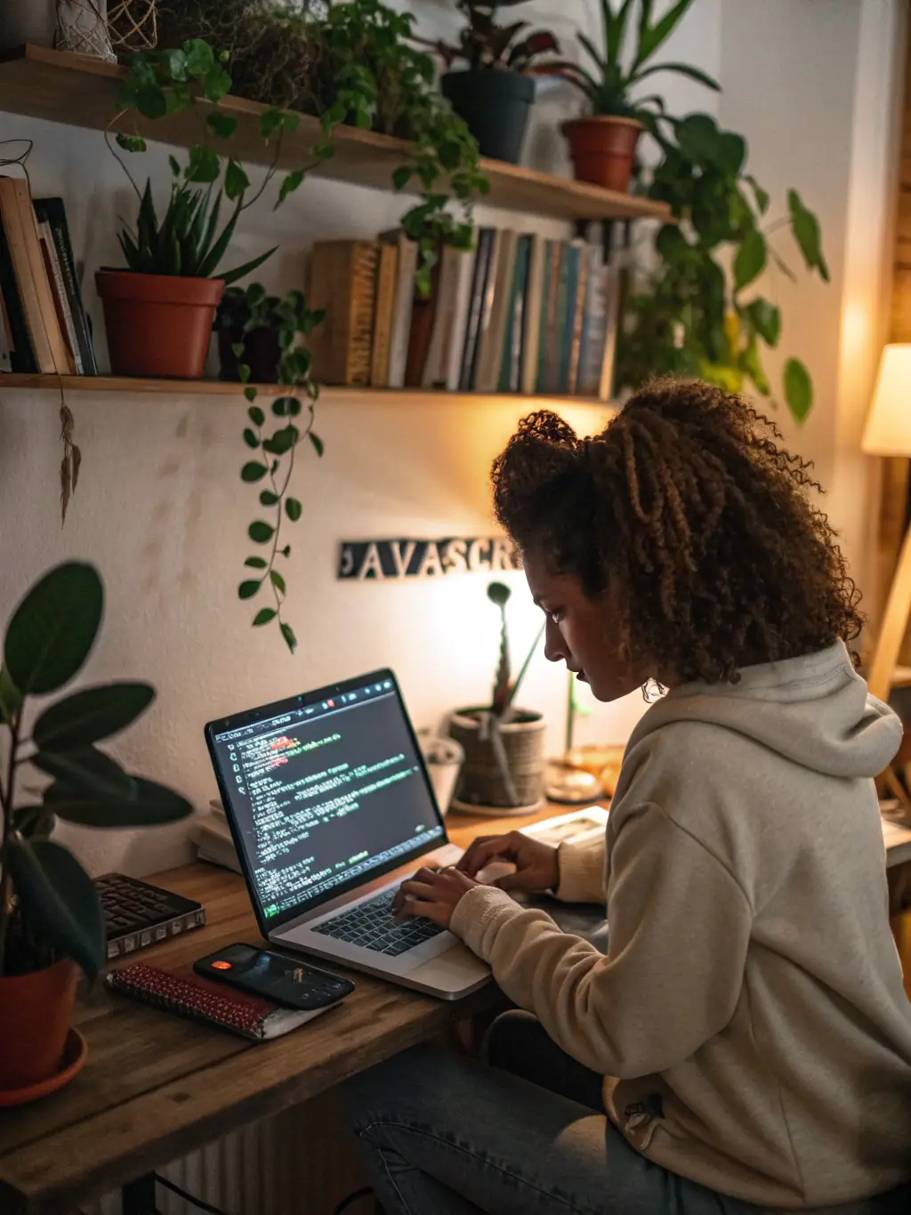 A student proudly presenting their final project at the end of the bootcamp, demonstrating the tangible outcomes and career readiness achieved.